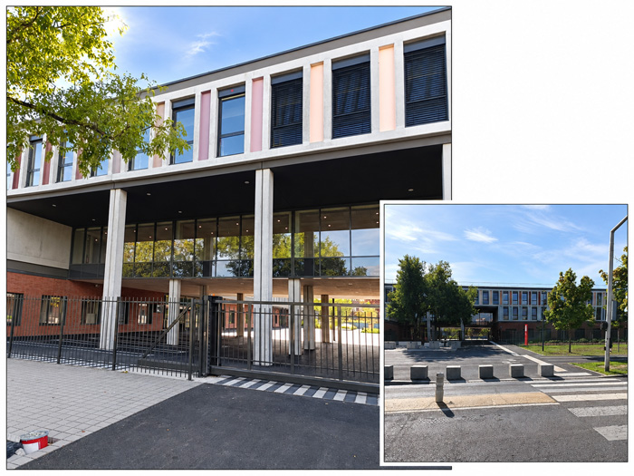 Façade du collège Alice-Milliat à Mulhouse