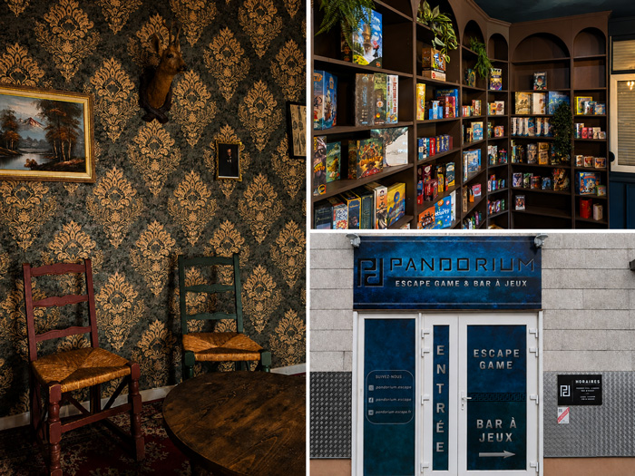Pandorium, escape game et bar à jeux à Morschwiller-le-Bas, avec décor immersif et espace jeux de société