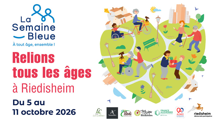 Visuel de la Semaine Bleue 2026 à Riedisheim, du 5 au 11 octobre