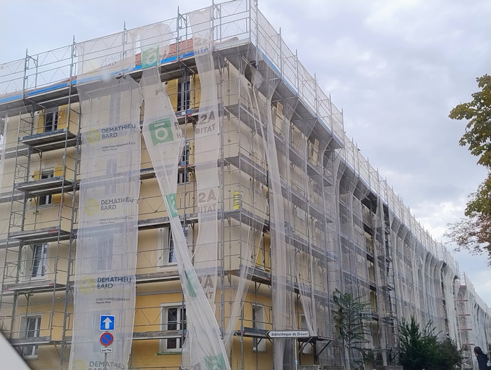 Immeubles du quartier Drouot à Mulhouse concernés par un programme de rénovation